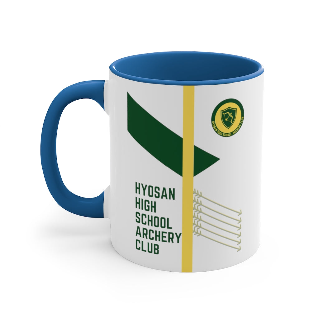 Hyosan High School Archery Club Accent Coffee Mug, 11oz