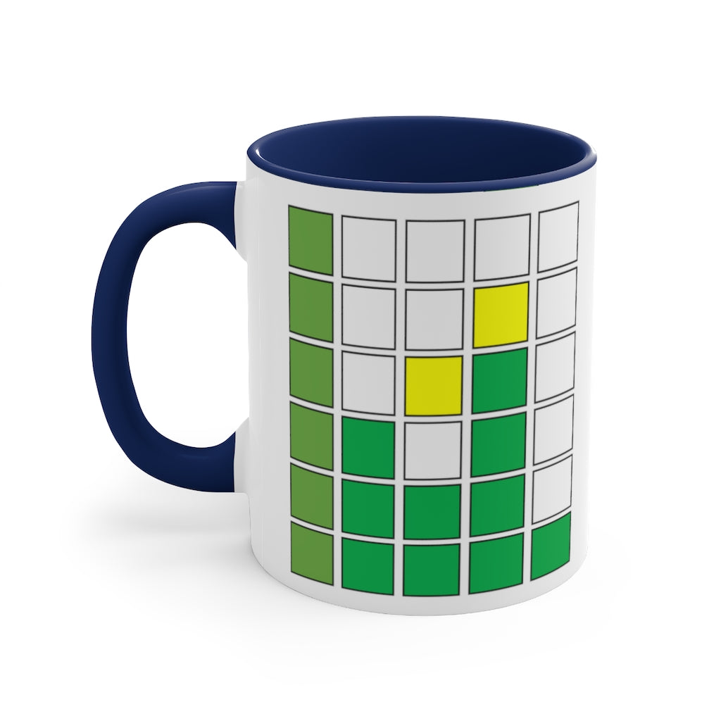 Daily Funny Gift Accent Coffee Mug, 11oz Inspired by Wordle