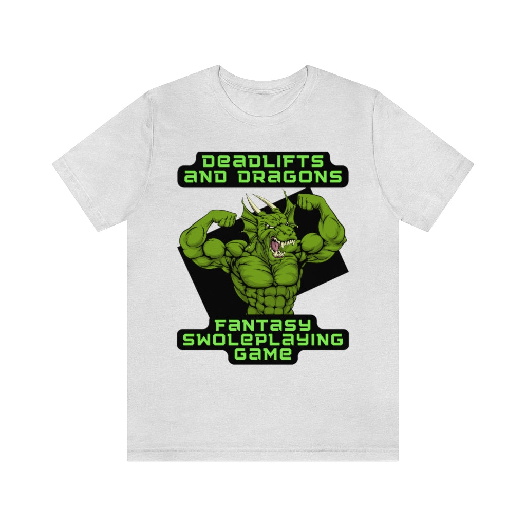 Deadlifts and Dragons Unisex Jersey Short Sleeve Tee