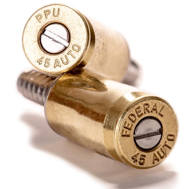 Lucky Shot .45 Caliber License Plate Bolts - Brass