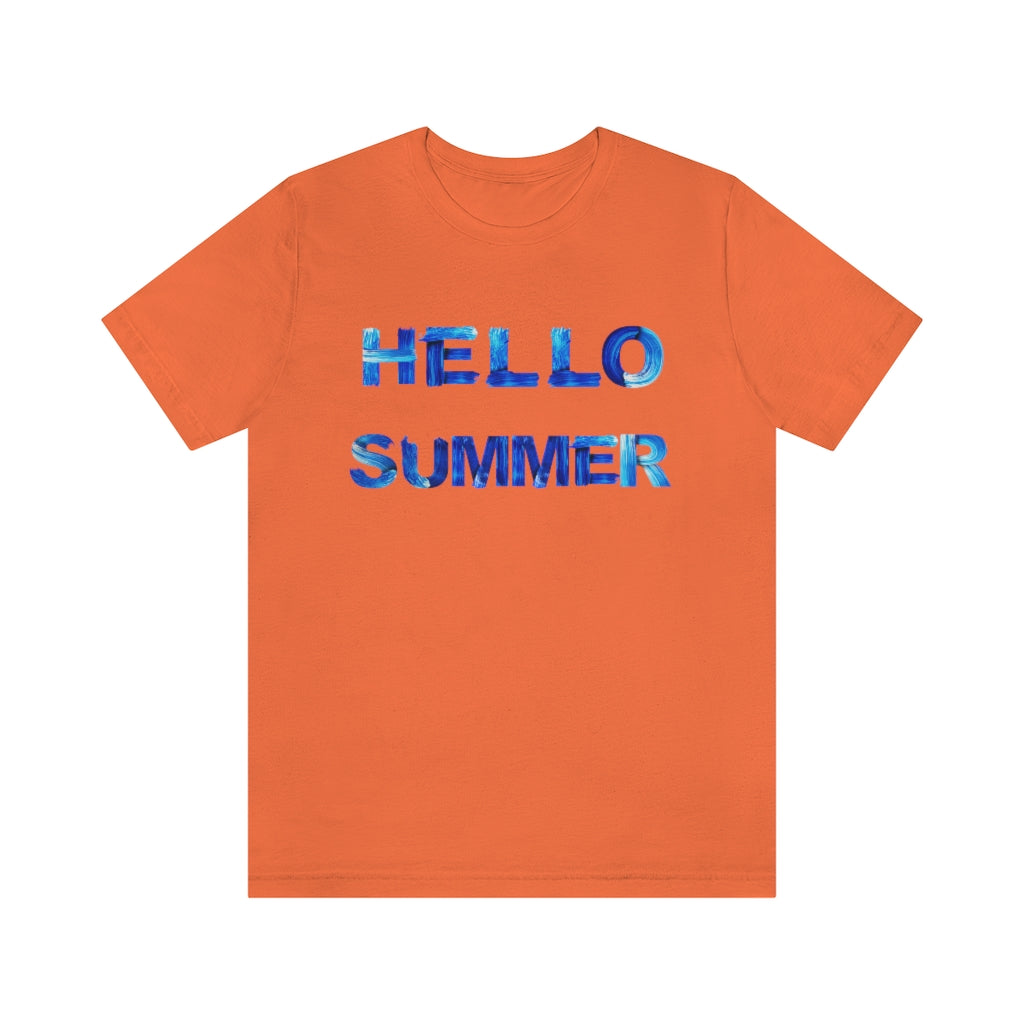 Hello Summer Unisex Jersey Short Sleeve Tee