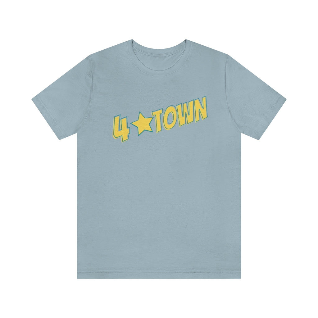 4 Town Unisex Jersey Short Sleeve Tee Four Town with Star