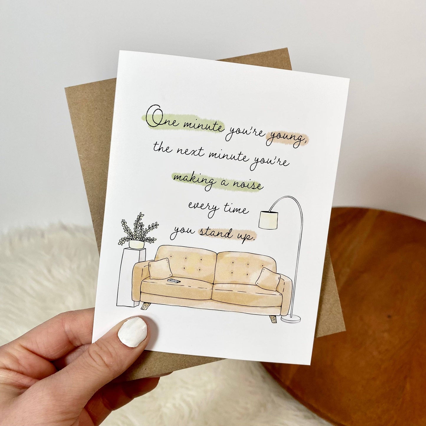 Big Moods - Making A Noise Every Time You Stand Up Funny Birthday Cards