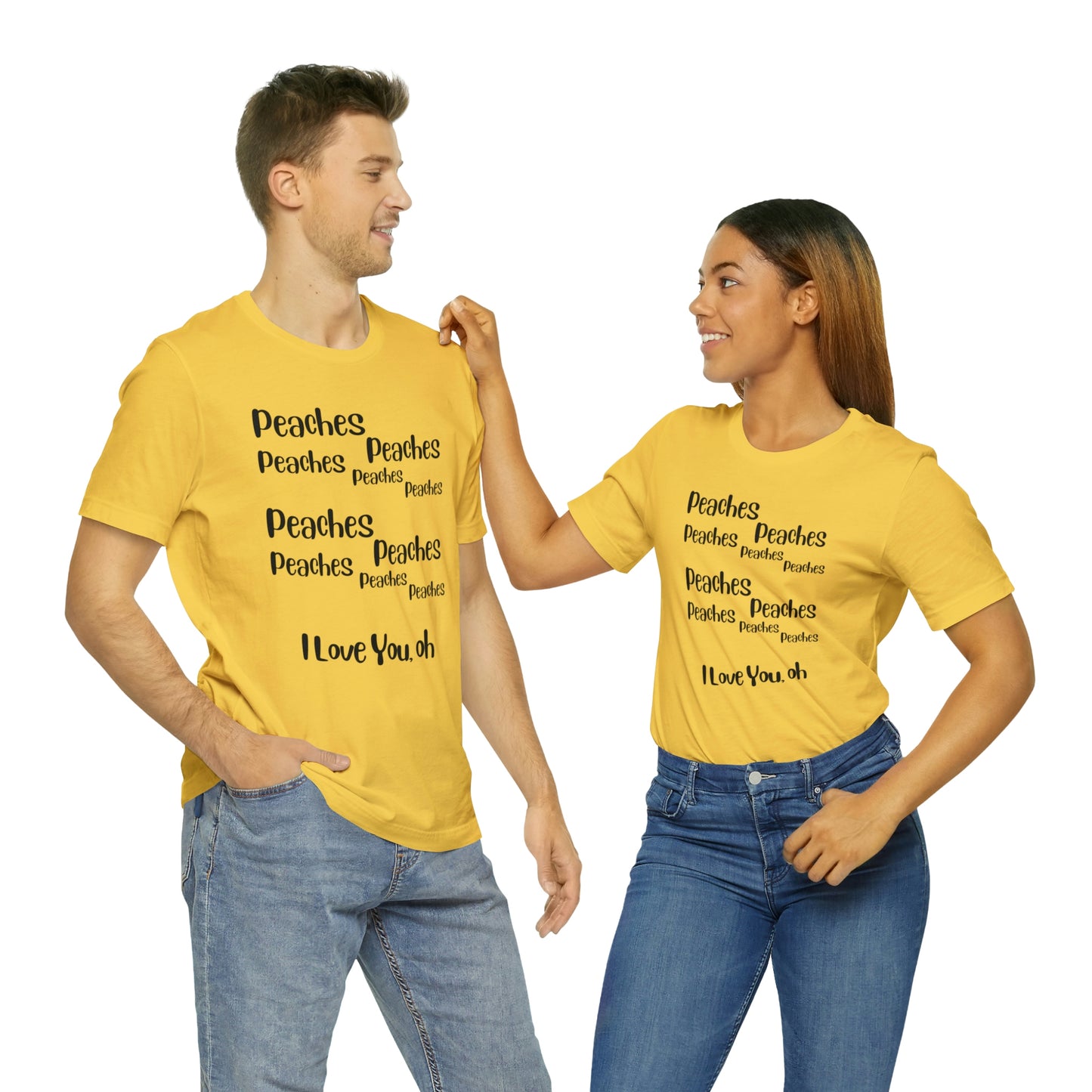 Peaches Unisex Jersey Short Sleeve Tee
