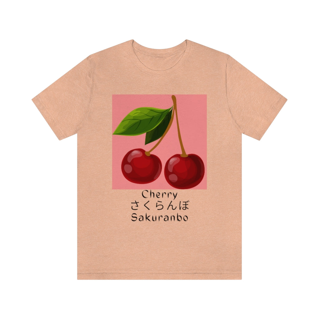 Cherry Sakuranbo Unisex Jersey Short Sleeve Tee