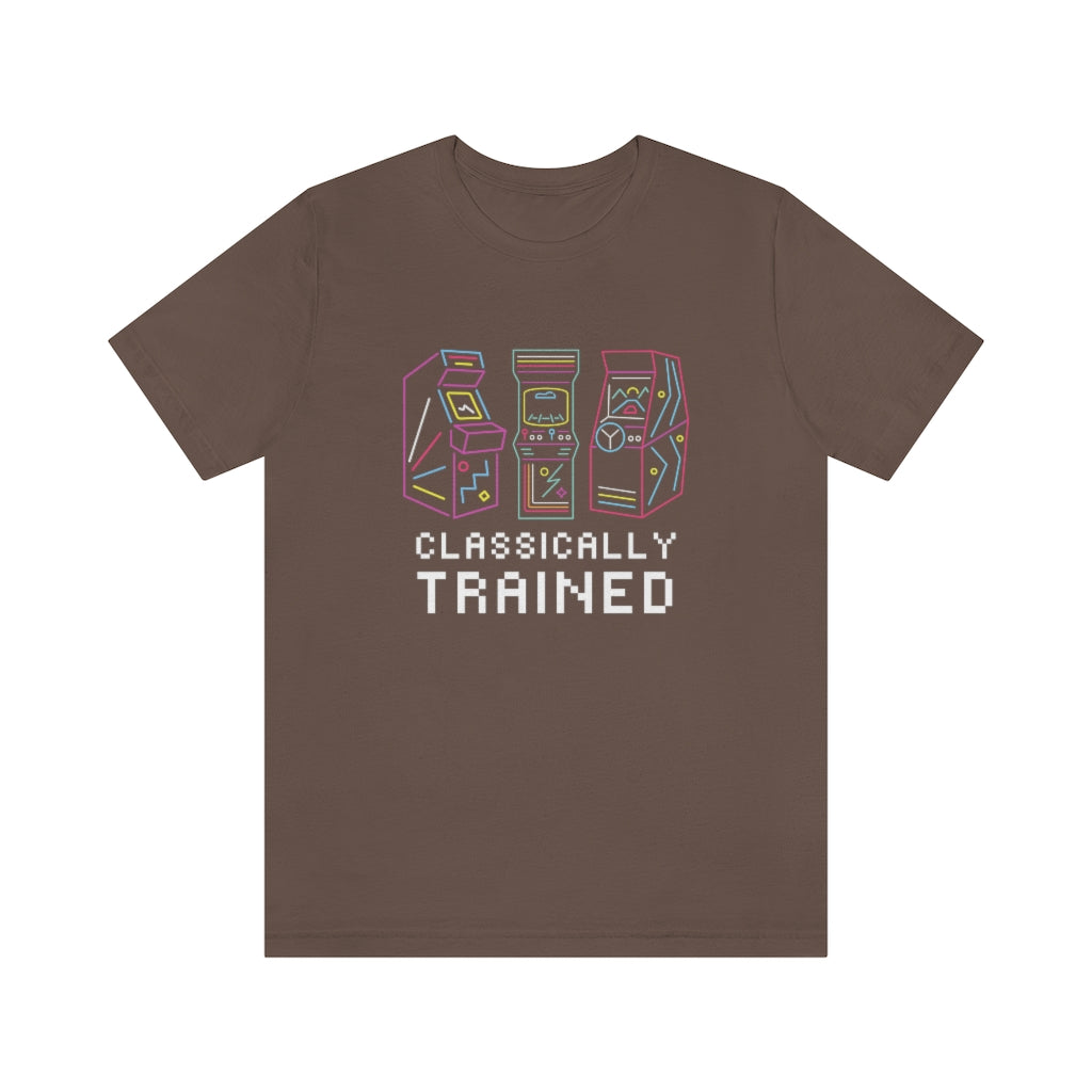 Classically Trained Arcade Gaming Unisex Jersey Tee - Retro Gamer T-Shirt