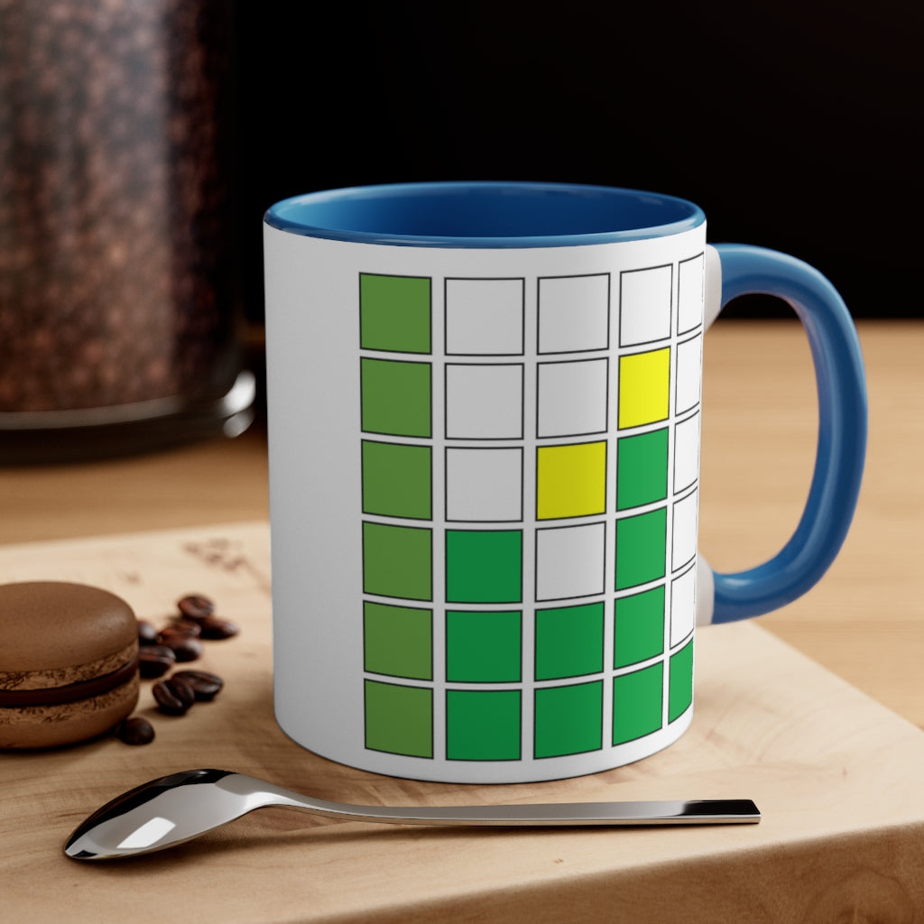 Daily Funny Gift Accent Coffee Mug, 11oz Inspired by Wordle