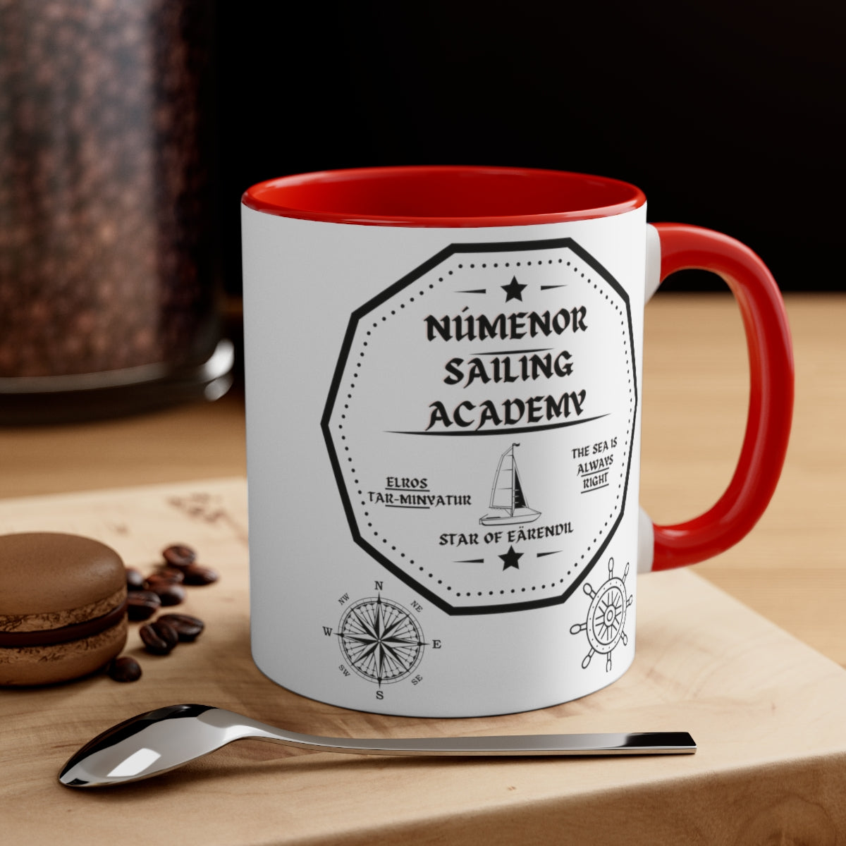 Numenor Sailing Academy Accent Coffee Mug, 11oz