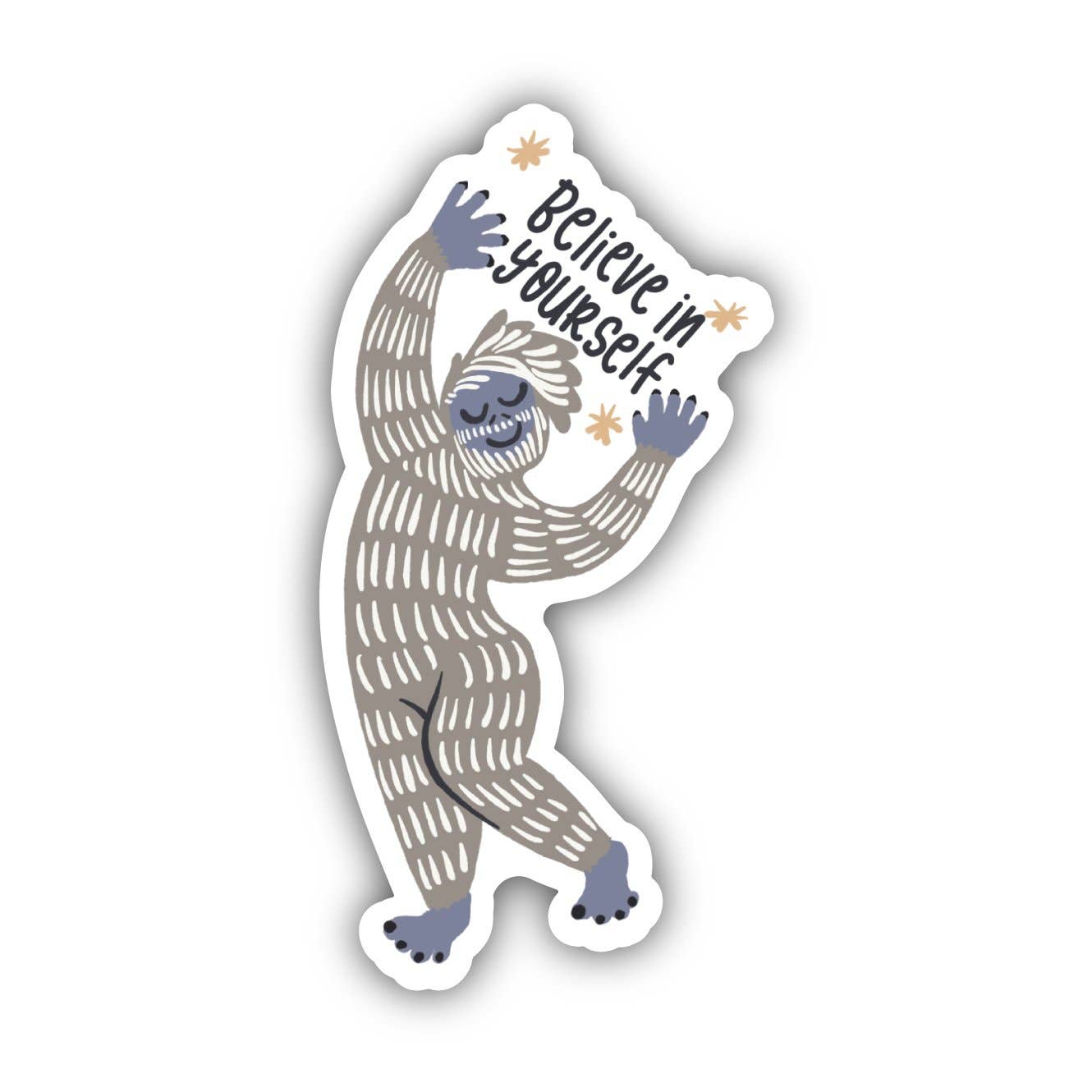 Big Moods - Believe In Yourself Yeti Winter Sticker