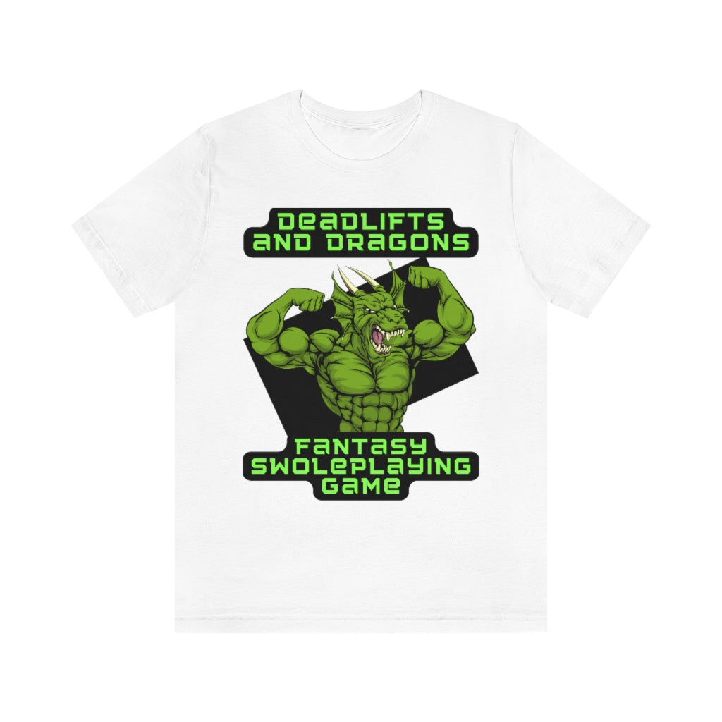 Deadlifts and Dragons Unisex Jersey Short Sleeve Tee