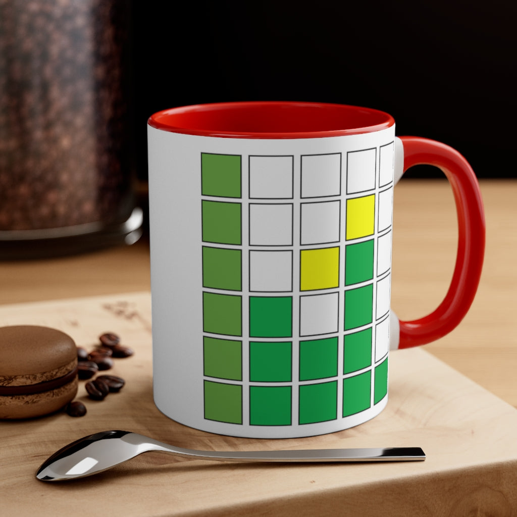 Daily Funny Gift Accent Coffee Mug, 11oz Inspired by Wordle