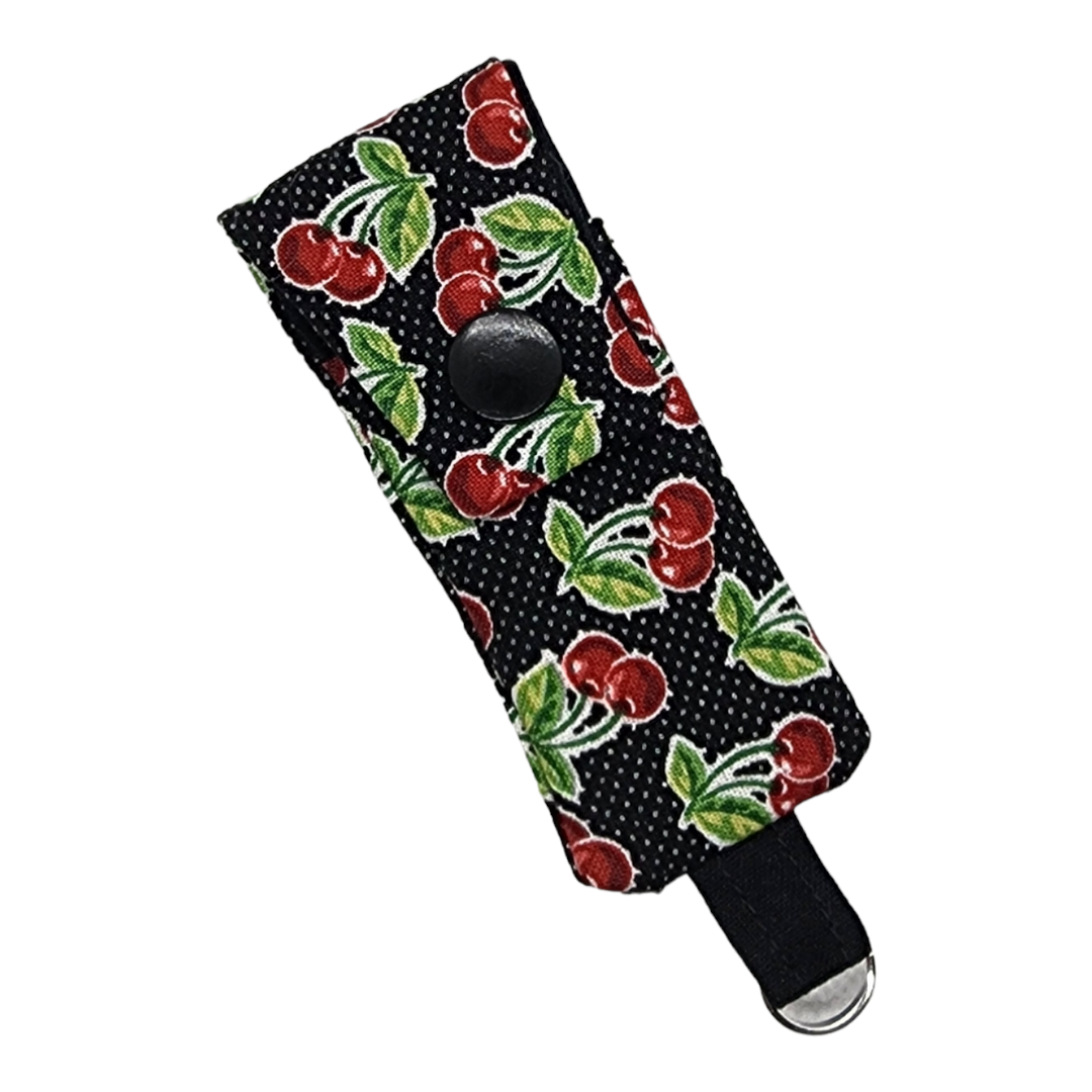Chapstick Holder Keychains - Cherries