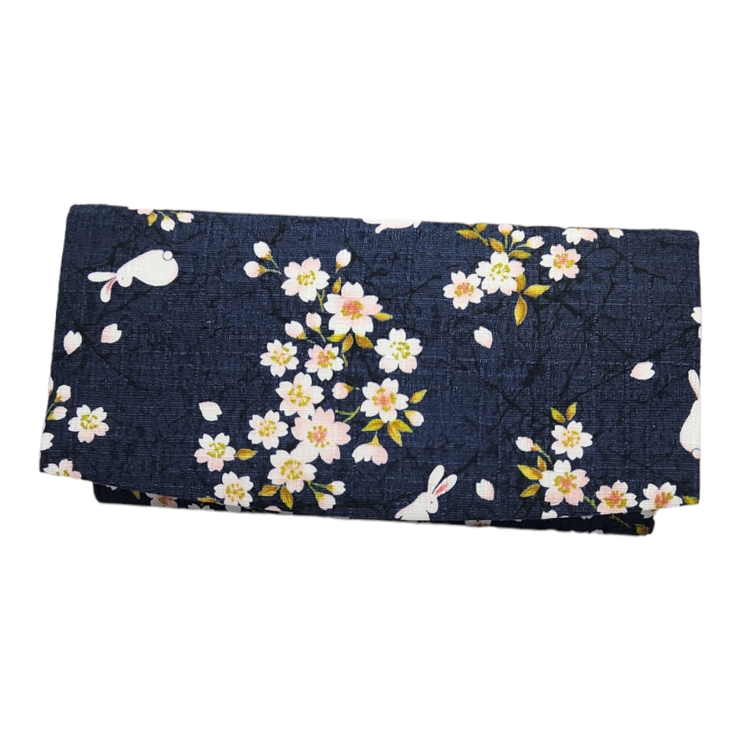 Made in Japan Sakura Rabbit Wallet - Navy Blue