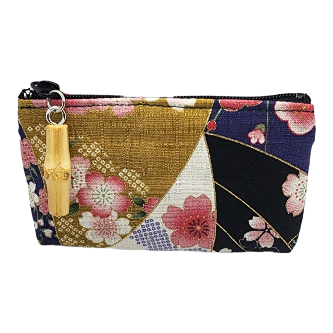 Made in Japan Gold Decoration Flower Romantic Coin Purse