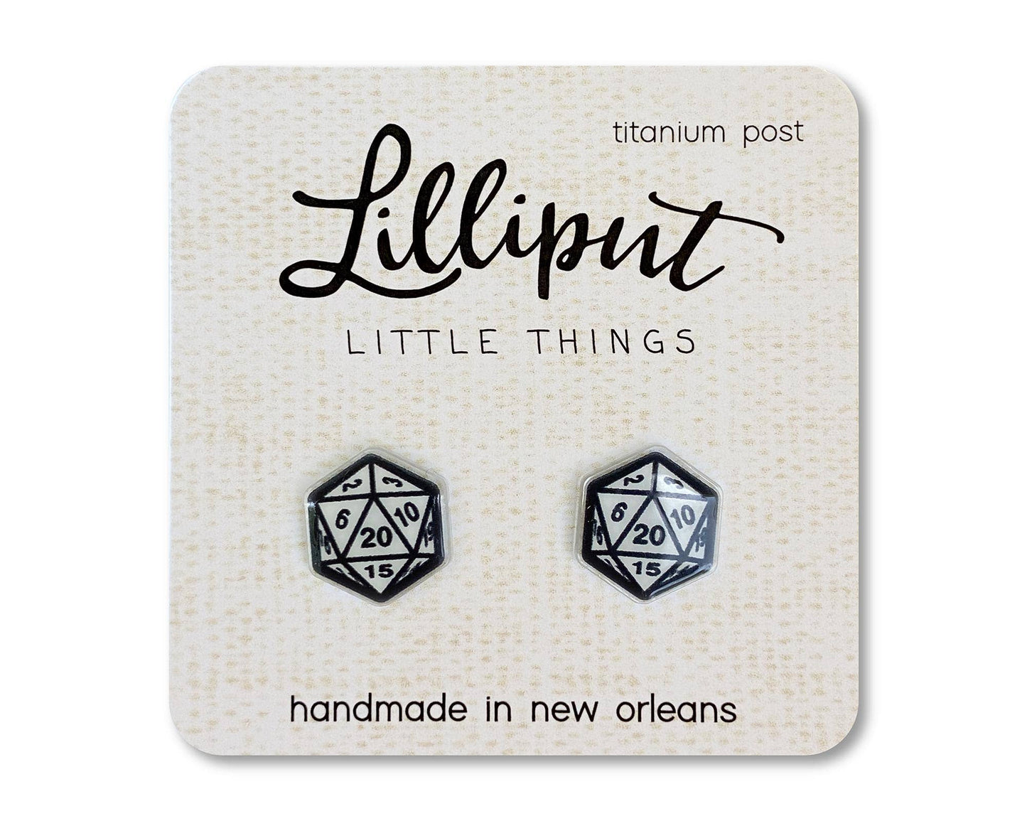 Lilliput Little Things D20 Earrings
