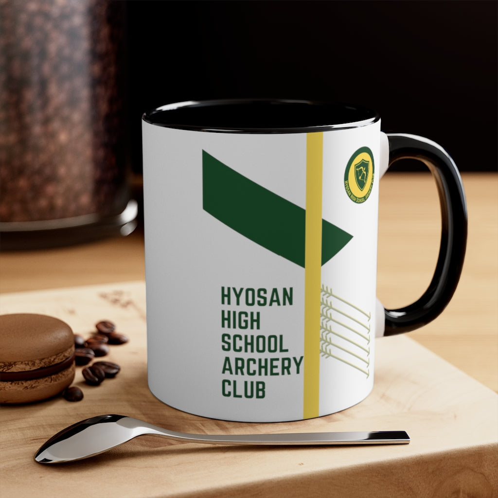Hyosan High School Archery Club Accent Coffee Mug, 11oz