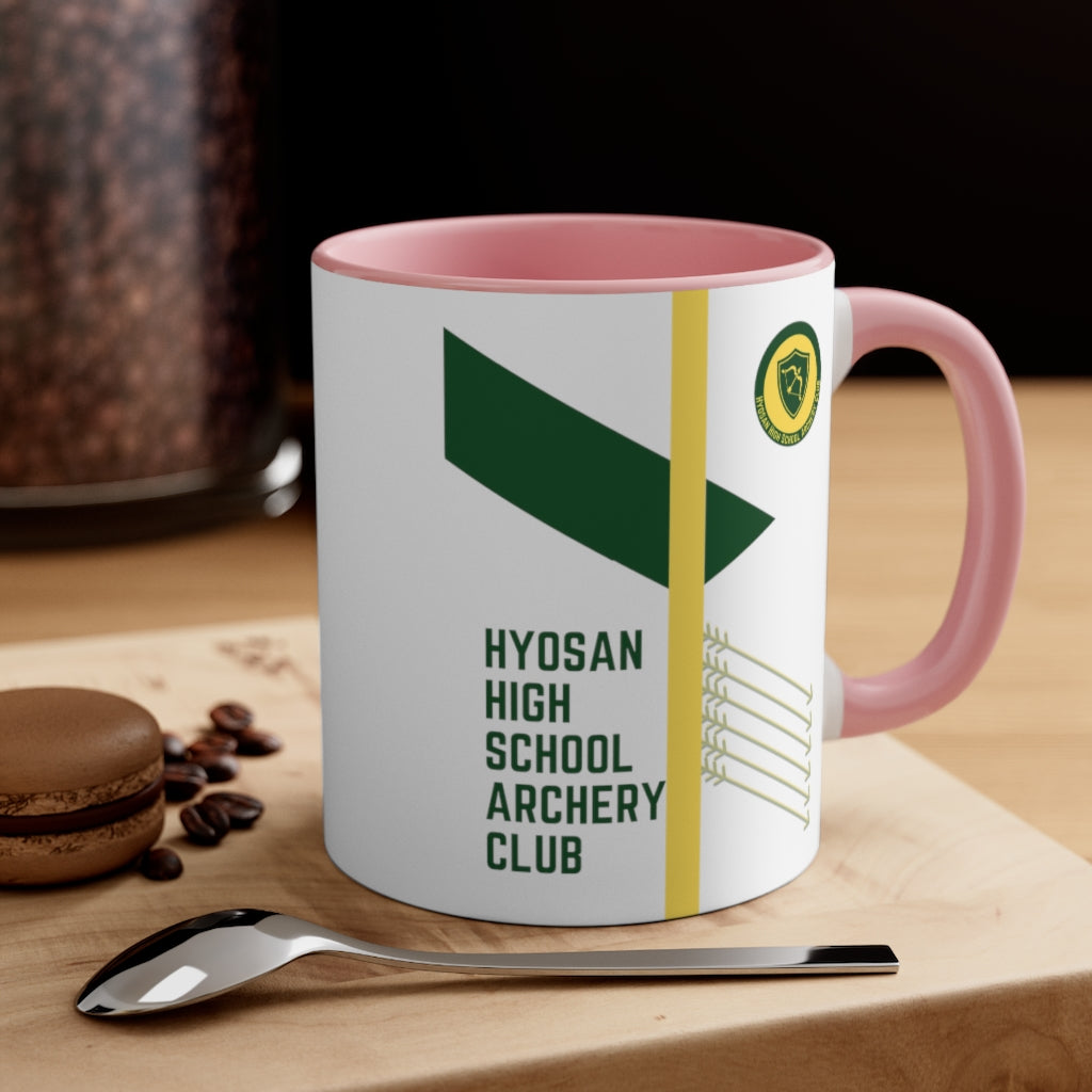 Hyosan High School Archery Club Accent Coffee Mug, 11oz