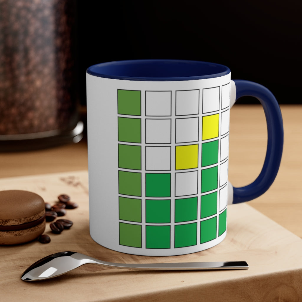 Daily Funny Gift Accent Coffee Mug, 11oz Inspired by Wordle