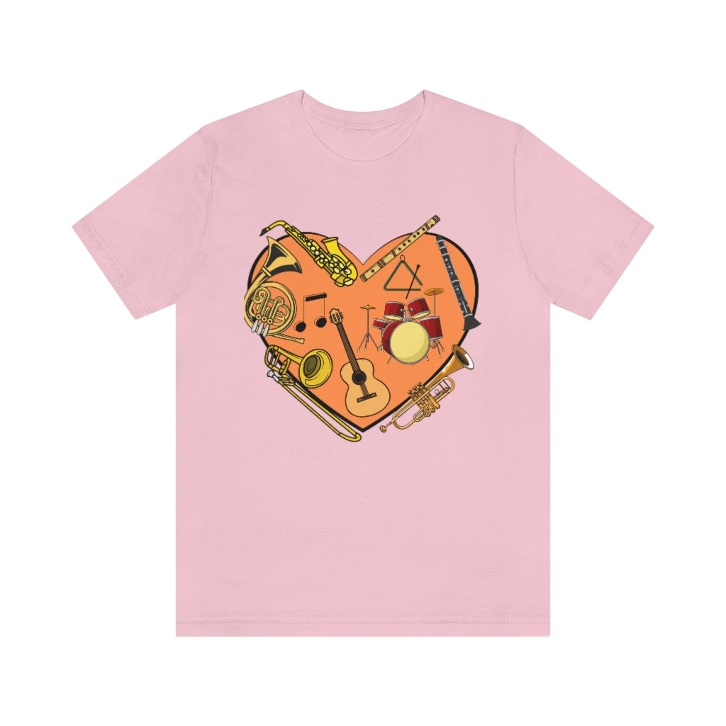 Heart of Music Unisex Jersey Short Sleeve Tee