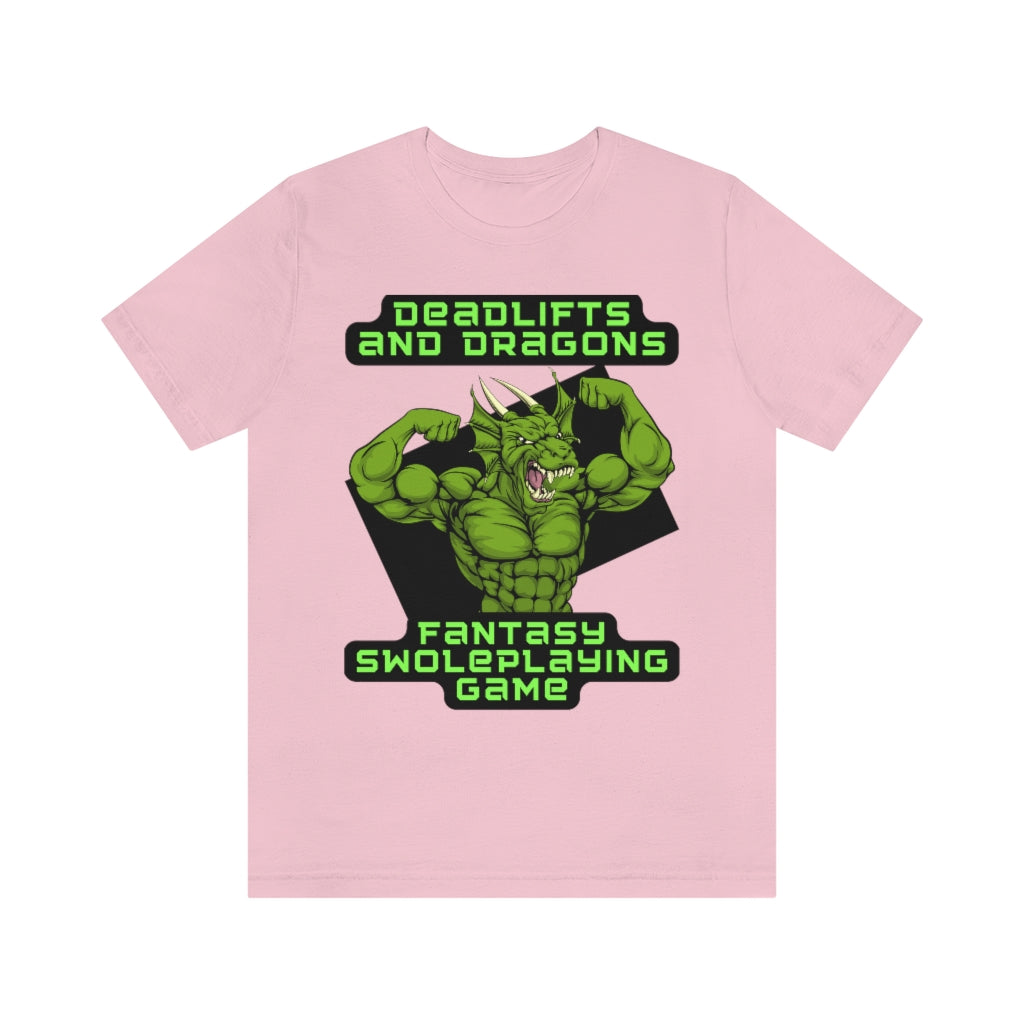 Deadlifts and Dragons Unisex Jersey Short Sleeve Tee