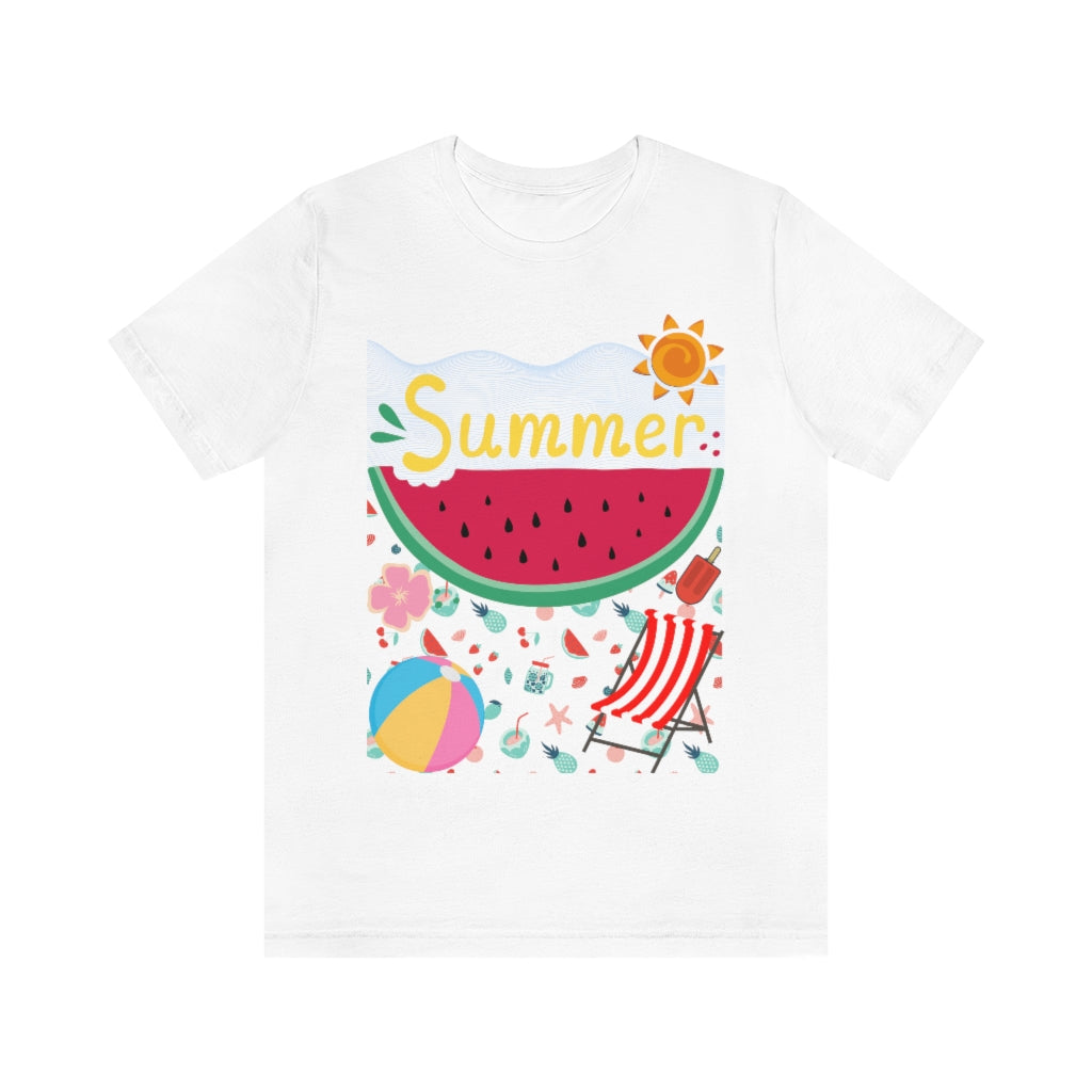 Summer Unisex Jersey Short Sleeve Tee