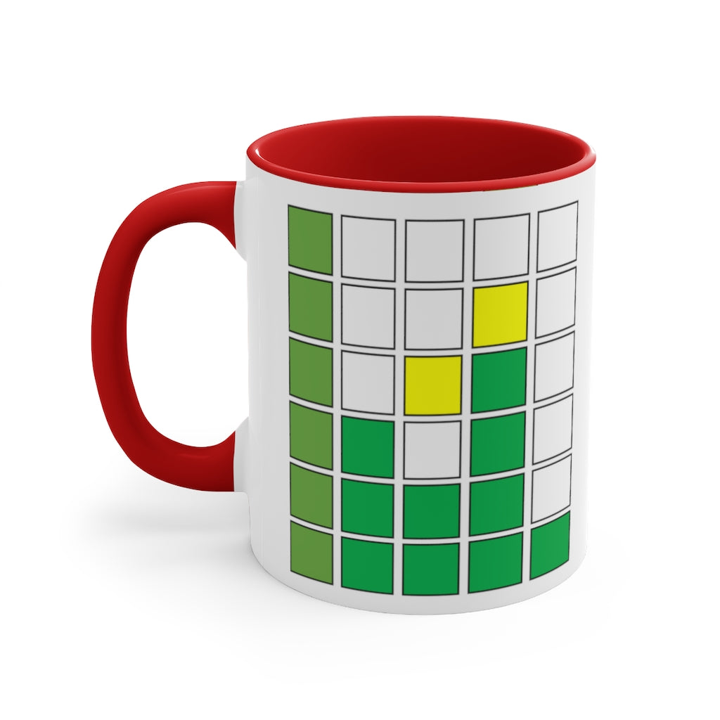Daily Funny Gift Accent Coffee Mug, 11oz Inspired by Wordle