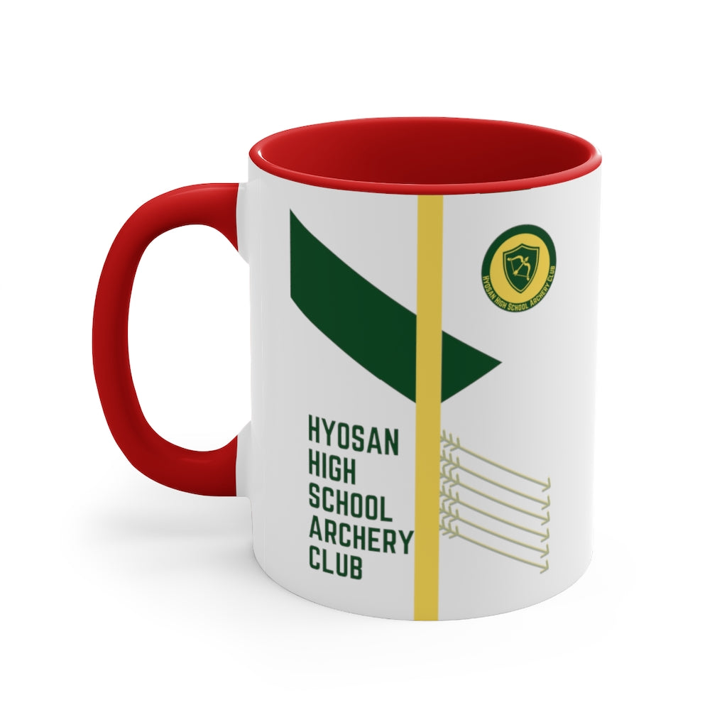 Hyosan High School Archery Club Accent Coffee Mug, 11oz