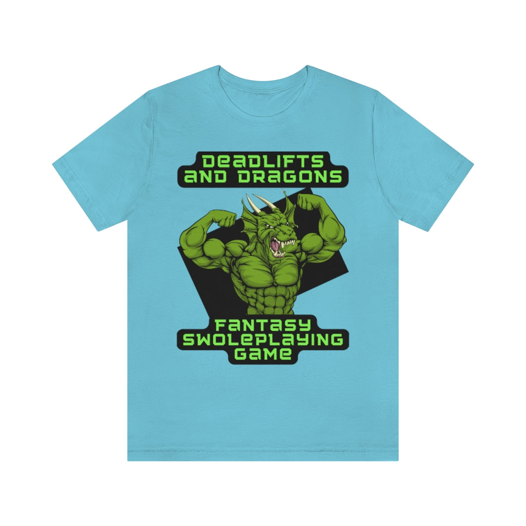 Deadlifts and Dragons Unisex Jersey Short Sleeve Tee