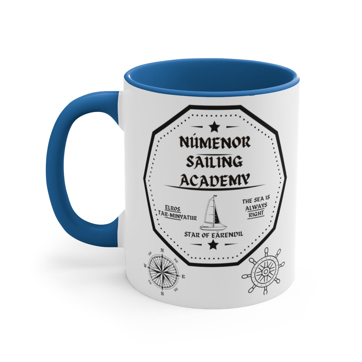 Numenor Sailing Academy Accent Coffee Mug, 11oz
