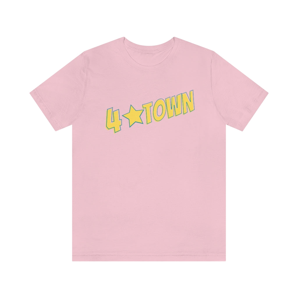 4 Town Unisex Jersey Short Sleeve Tee Four Town with Star
