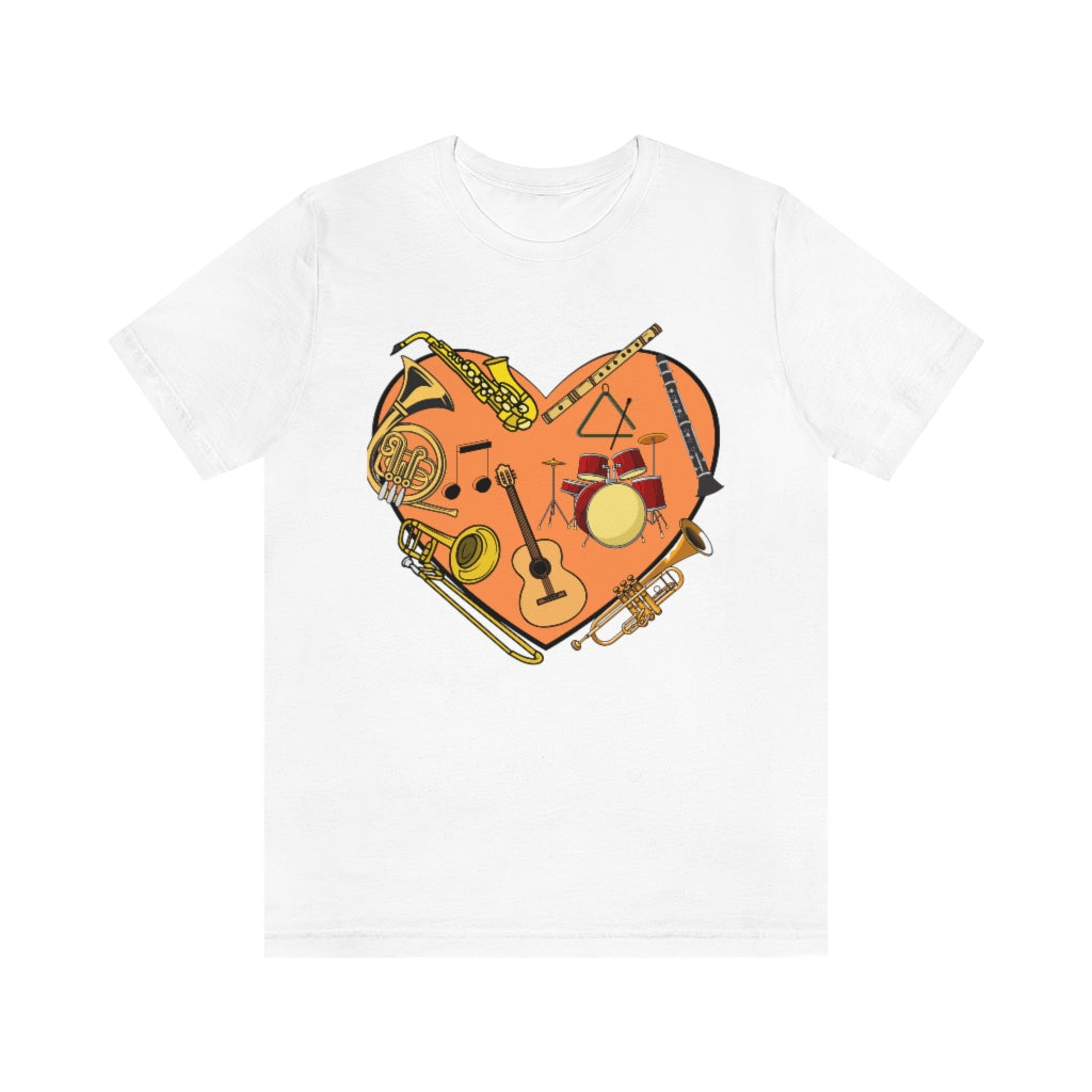 Heart of Music Unisex Jersey Short Sleeve Tee