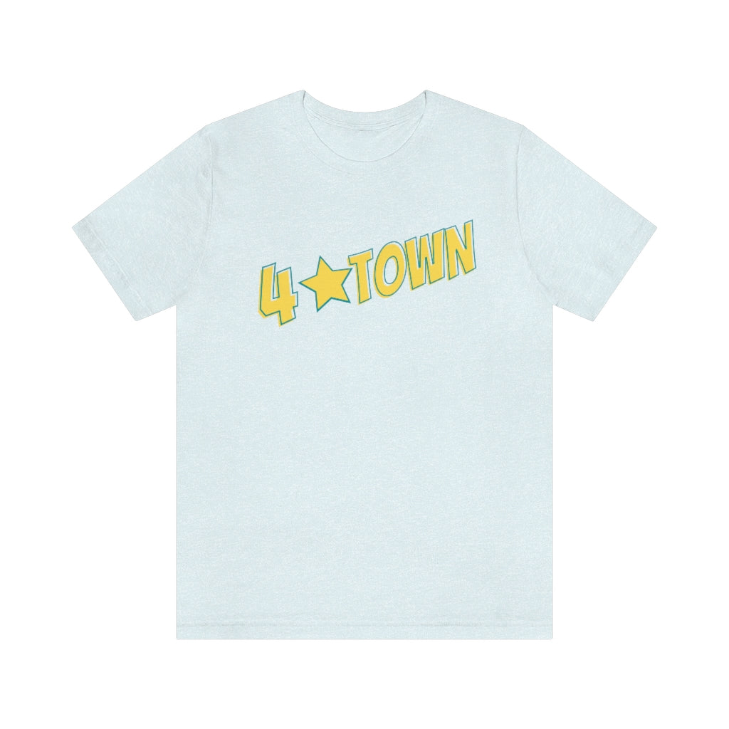 4 Town Unisex Jersey Short Sleeve Tee Four Town with Star