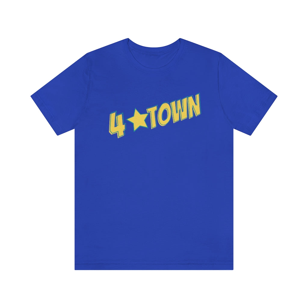 4 Town Unisex Jersey Short Sleeve Tee Four Town with Star