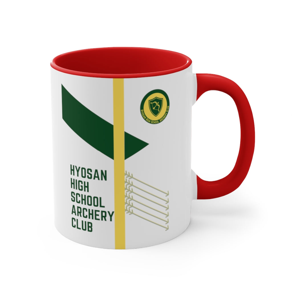 Hyosan High School Archery Club Accent Coffee Mug, 11oz