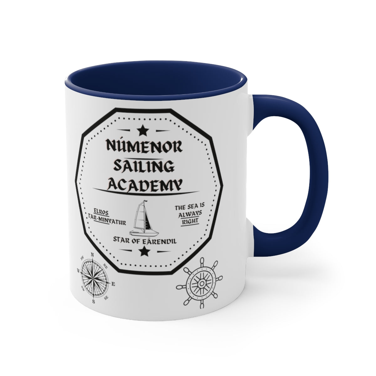 Numenor Sailing Academy Accent Coffee Mug, 11oz