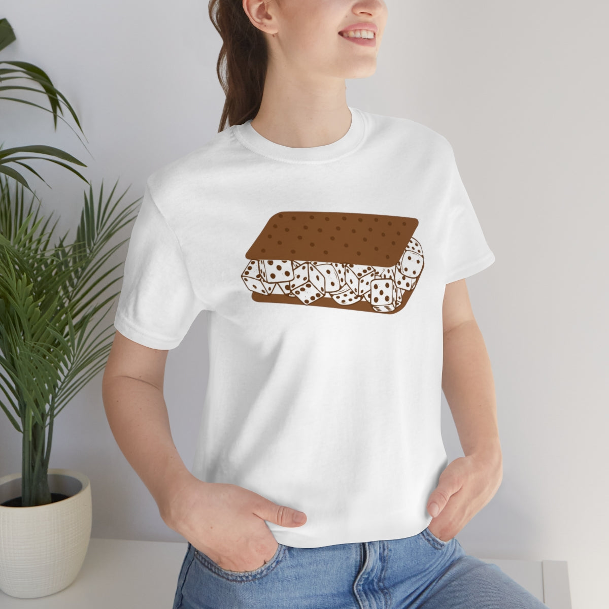 Dice Cream Sandwich Unisex Jersey Short Sleeve Tee