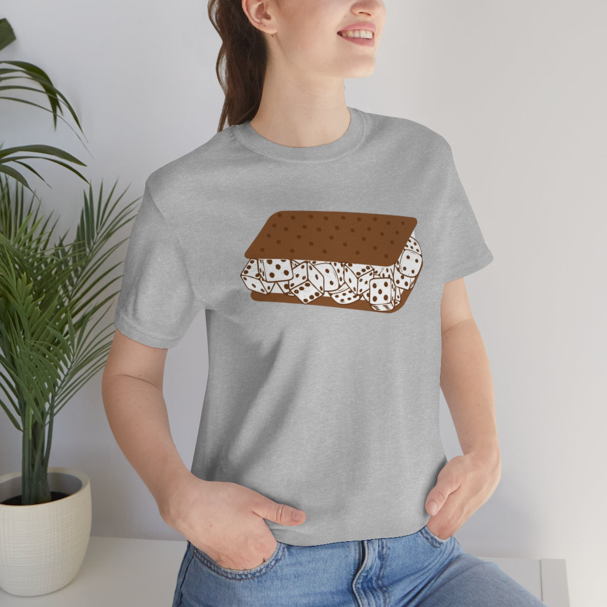 Dice Cream Sandwich Unisex Jersey Short Sleeve Tee