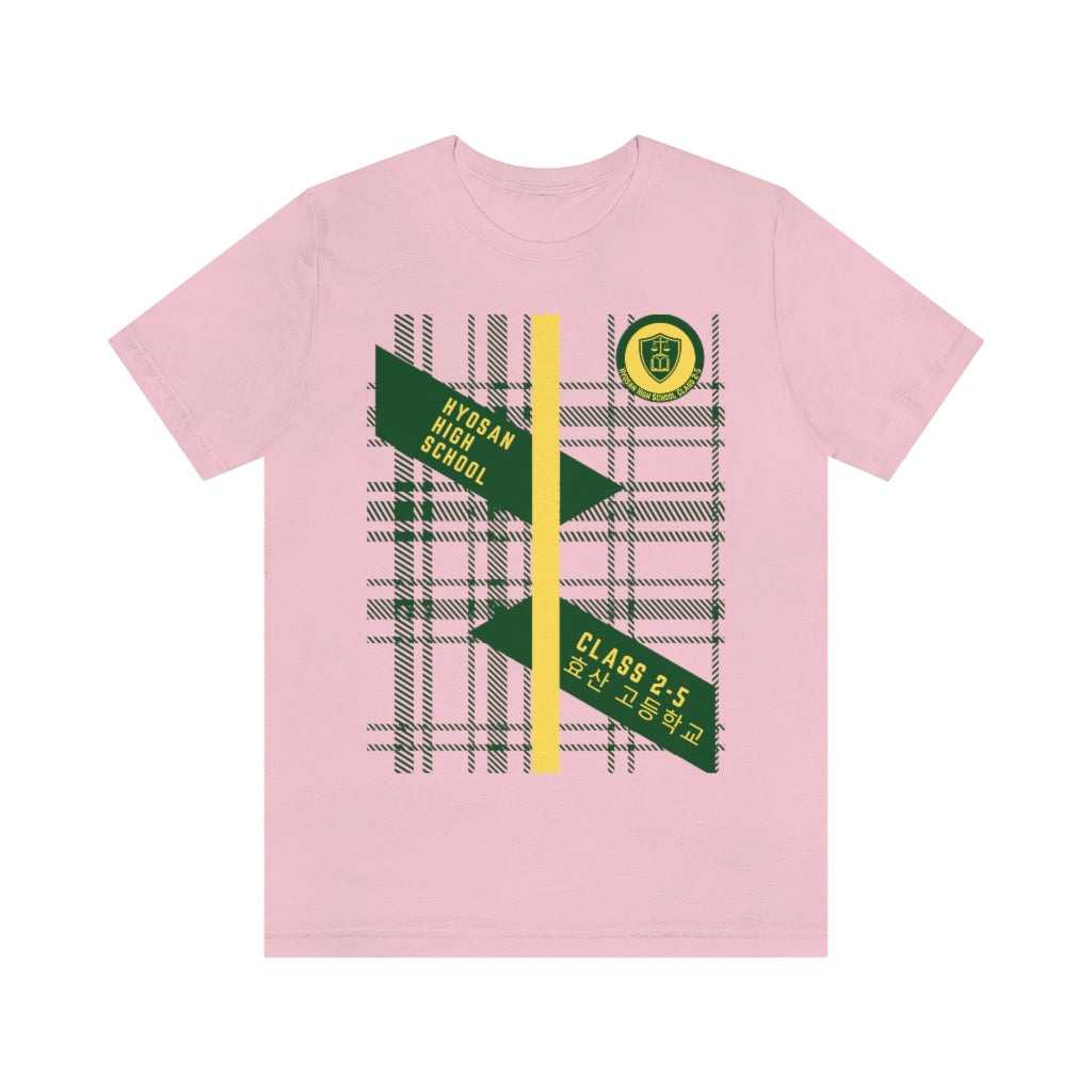 Hyosan High School Class 2-5 Plaid Unisex Jersey Short Sleeve Tee