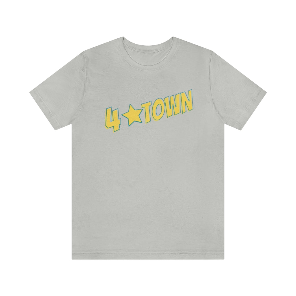 4 Town Unisex Jersey Short Sleeve Tee Four Town with Star