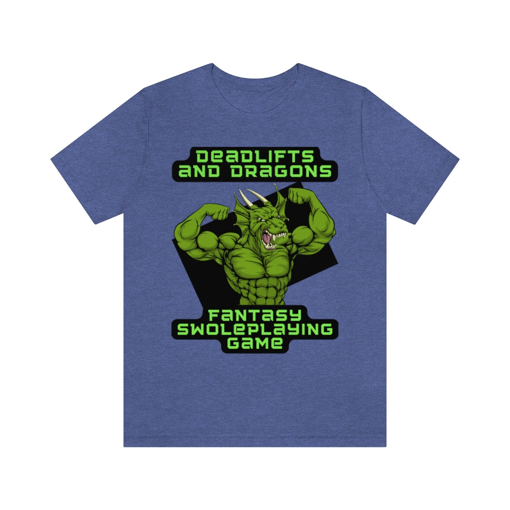 Deadlifts and Dragons Unisex Jersey Short Sleeve Tee