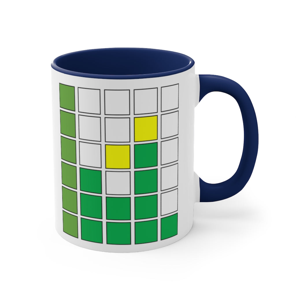 Daily Funny Gift Accent Coffee Mug, 11oz Inspired by Wordle
