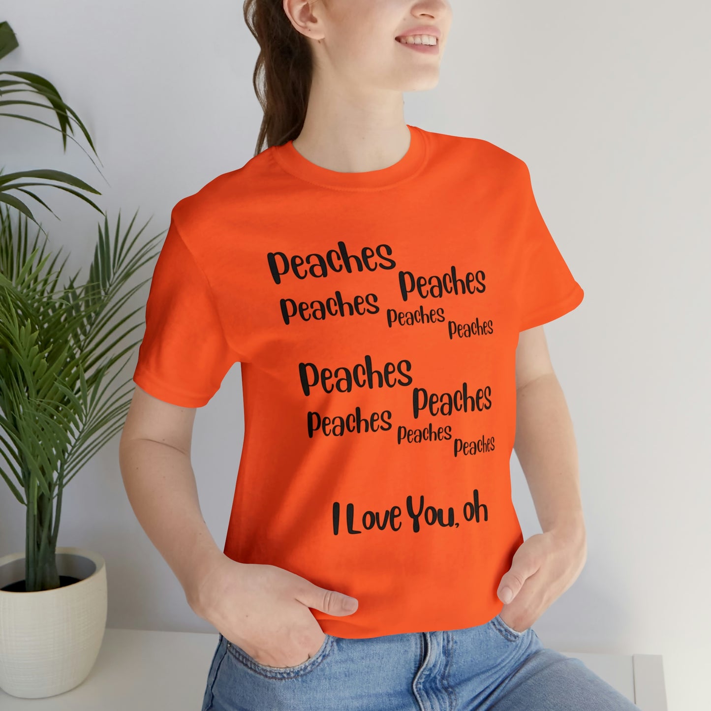 Peaches Unisex Jersey Short Sleeve Tee
