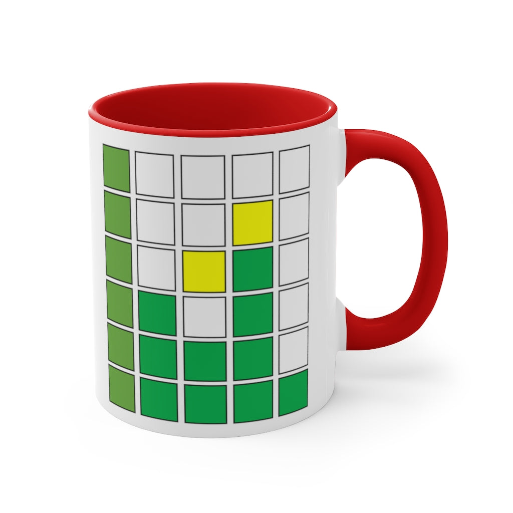 Daily Funny Gift Accent Coffee Mug, 11oz Inspired by Wordle