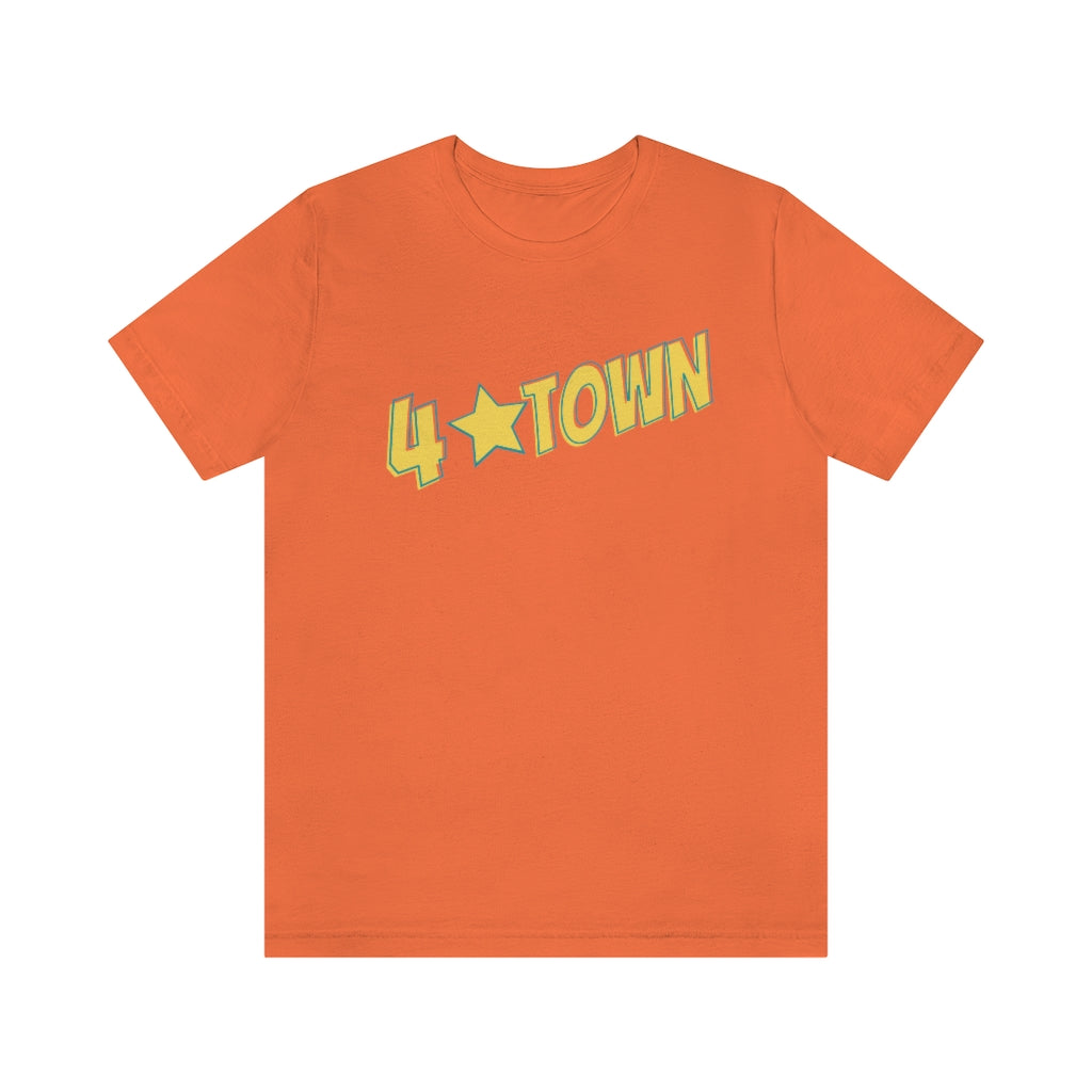 4 Town Unisex Jersey Short Sleeve Tee Four Town with Star
