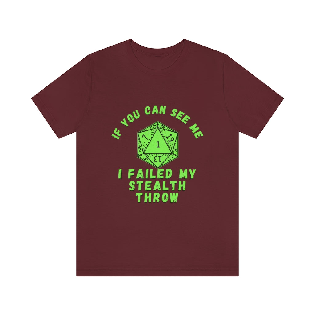 Failed Stealth Throw Unisex Jersey Short Sleeve Tee