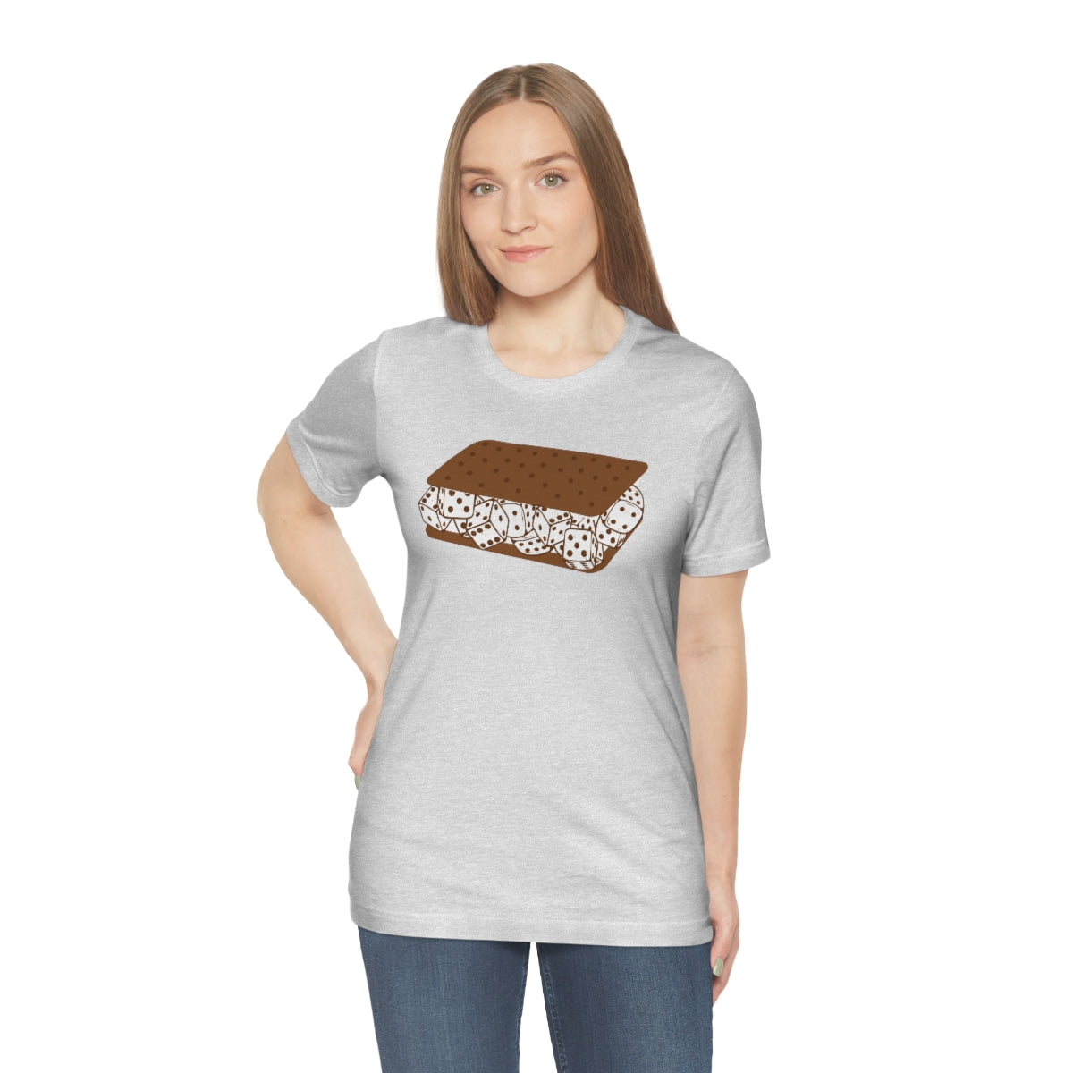 Dice Cream Sandwich Unisex Jersey Short Sleeve Tee