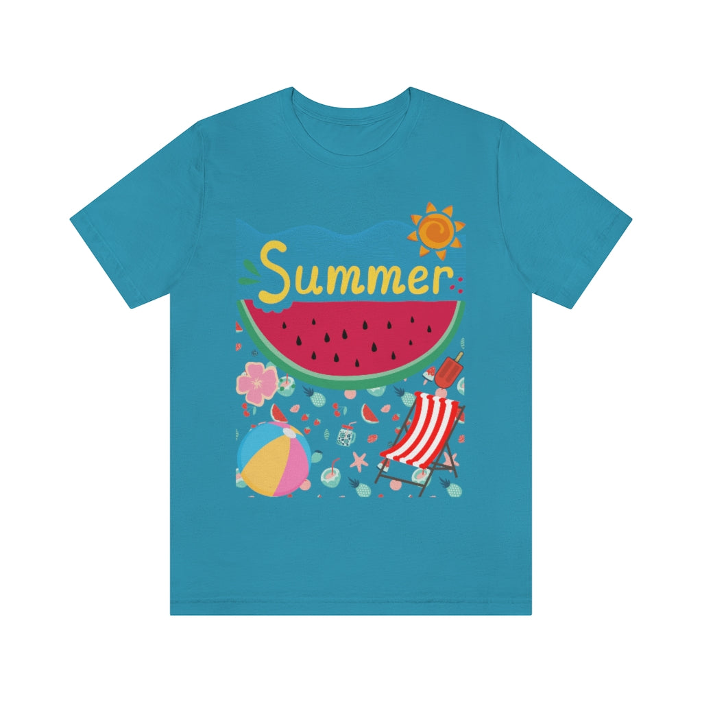 Summer Unisex Jersey Short Sleeve Tee