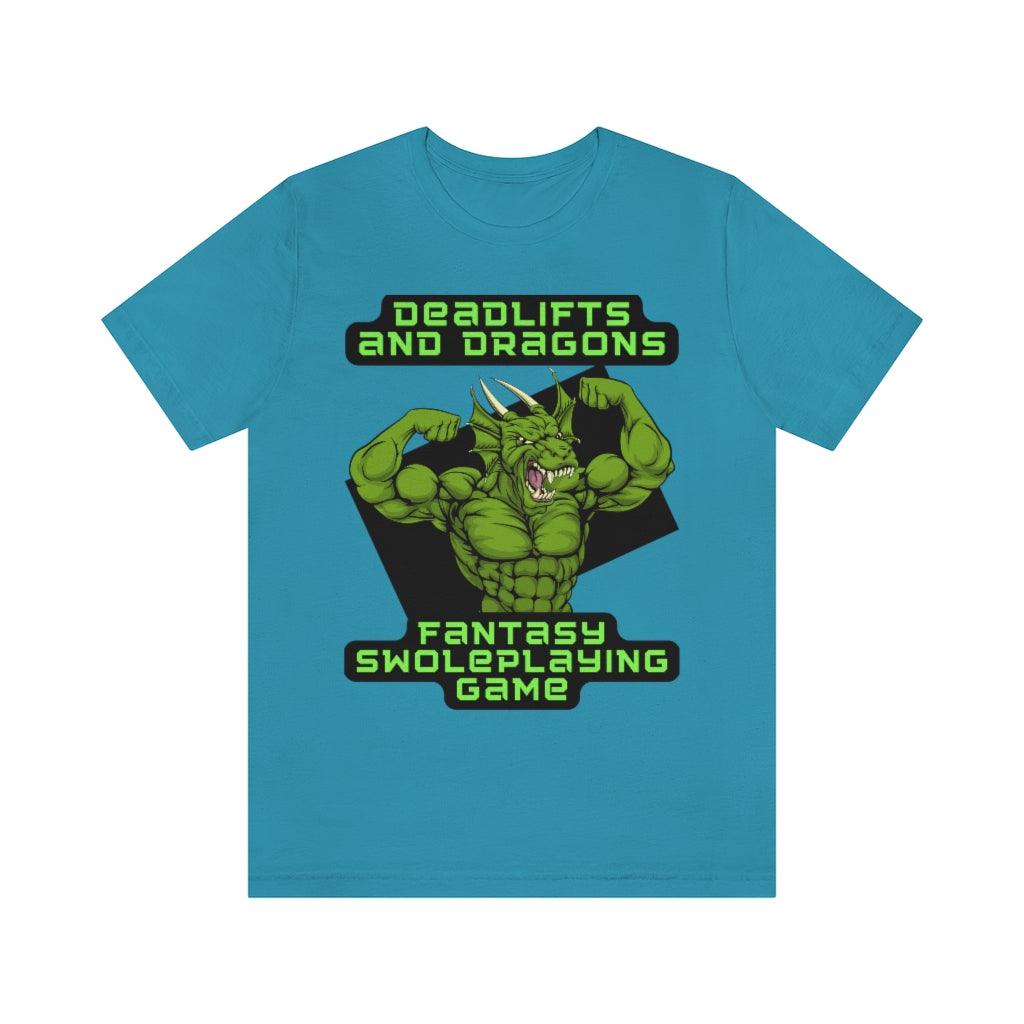 Deadlifts and Dragons Unisex Jersey Short Sleeve Tee