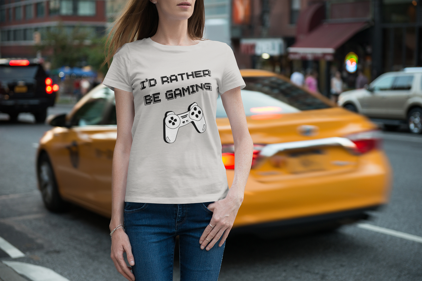 I'd Rather Be Gaming Unisex Jersey Short Sleeve Tee