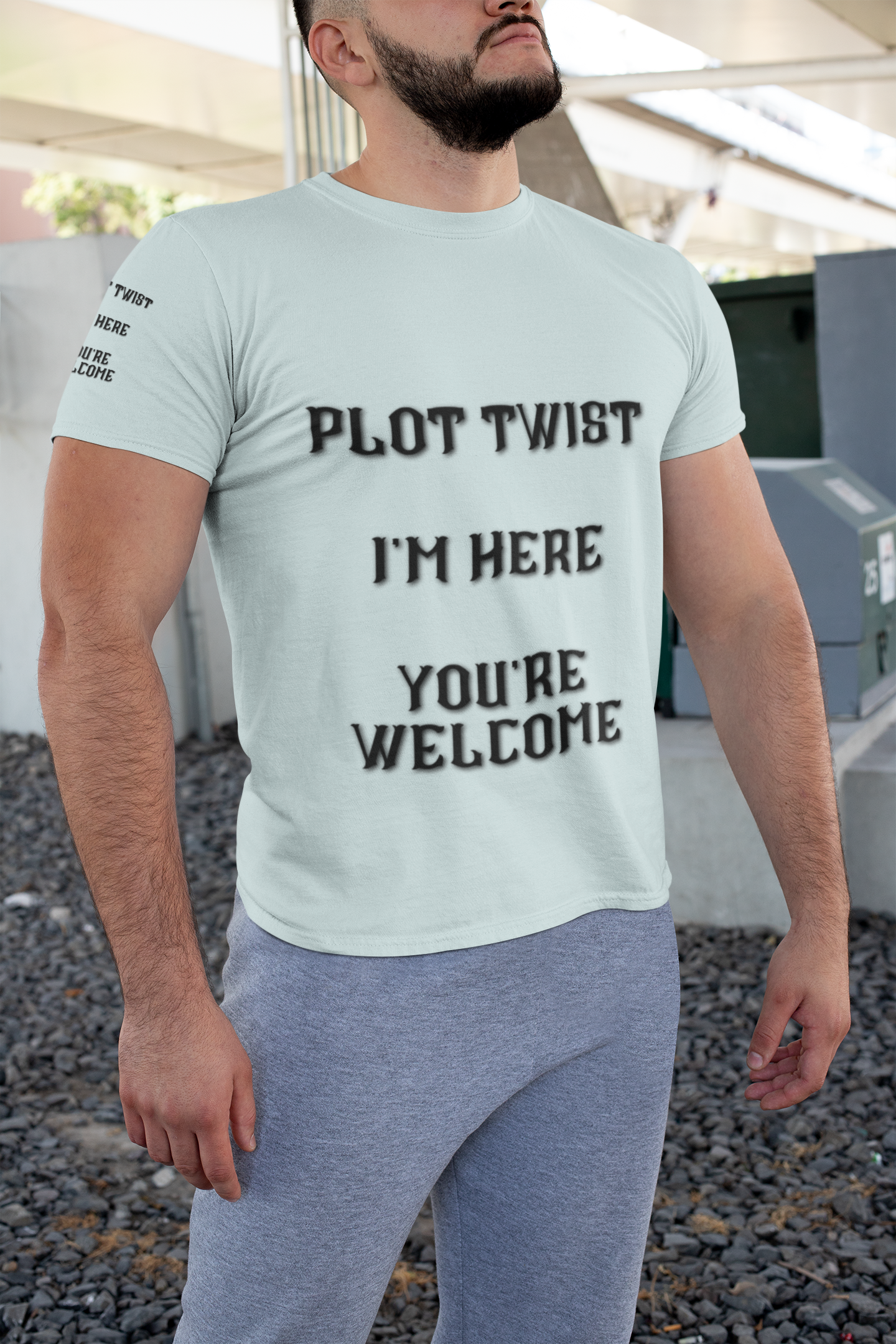 Plot Twist I'm Here You're Welcome Unisex Jersey Short Sleeve Tee
